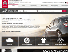 Tablet Screenshot of oemnissanparts.com